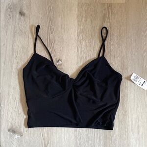 Elegant Black Spaghetti Strap Top